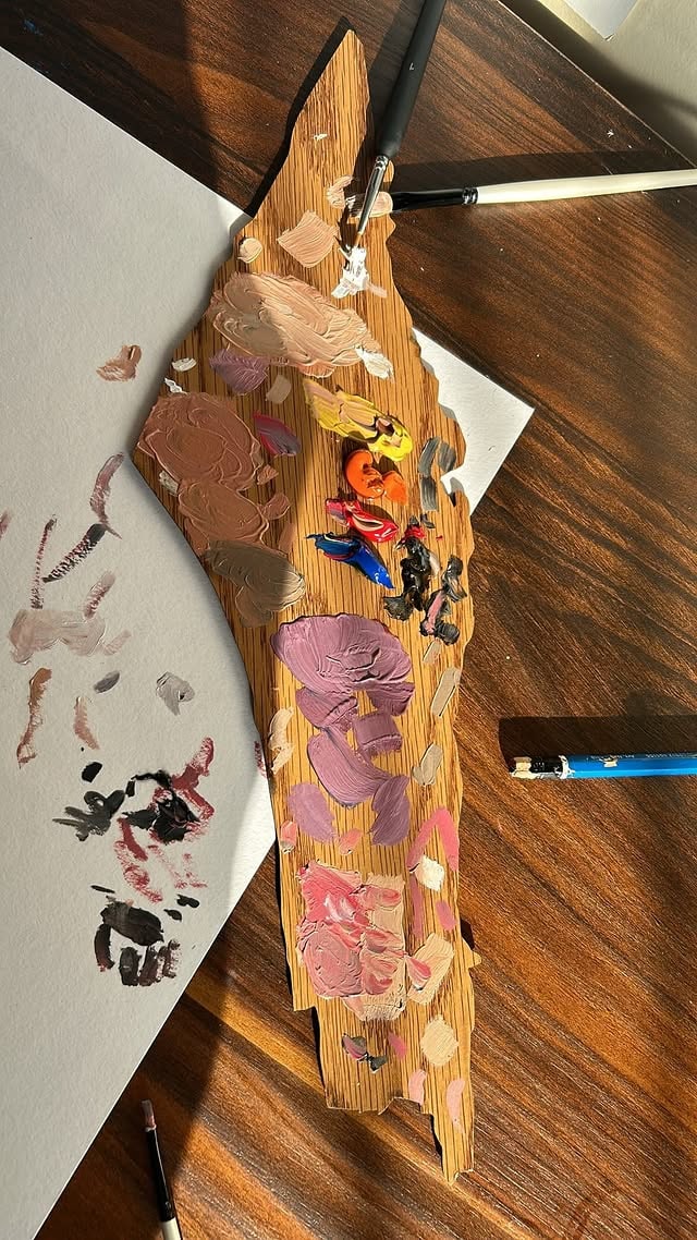 Palette study — mixing tones