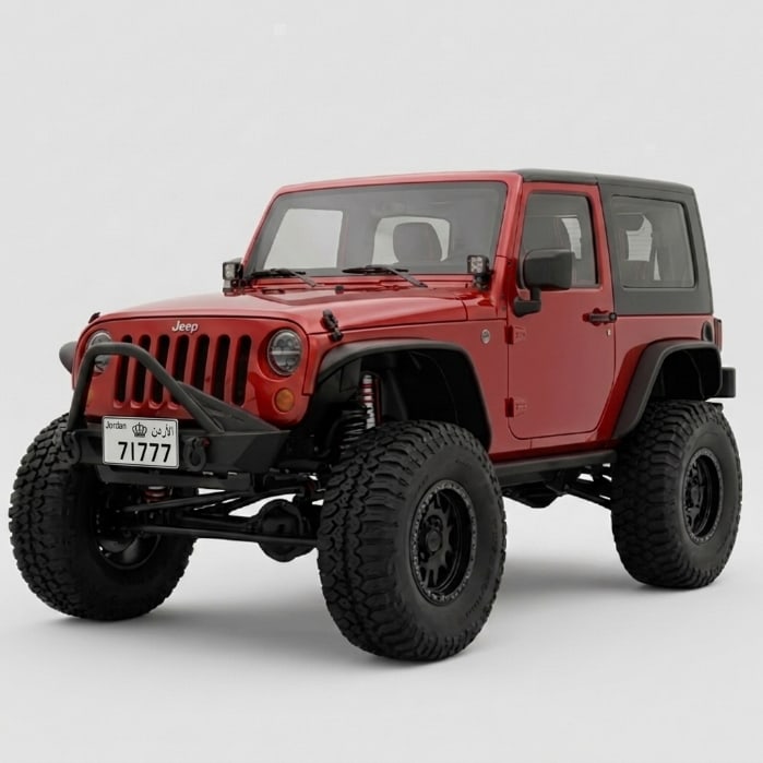 Jeep Wrangler, front three-quarter reference