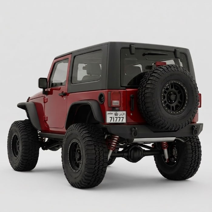 Jeep Wrangler, rear three-quarter reference