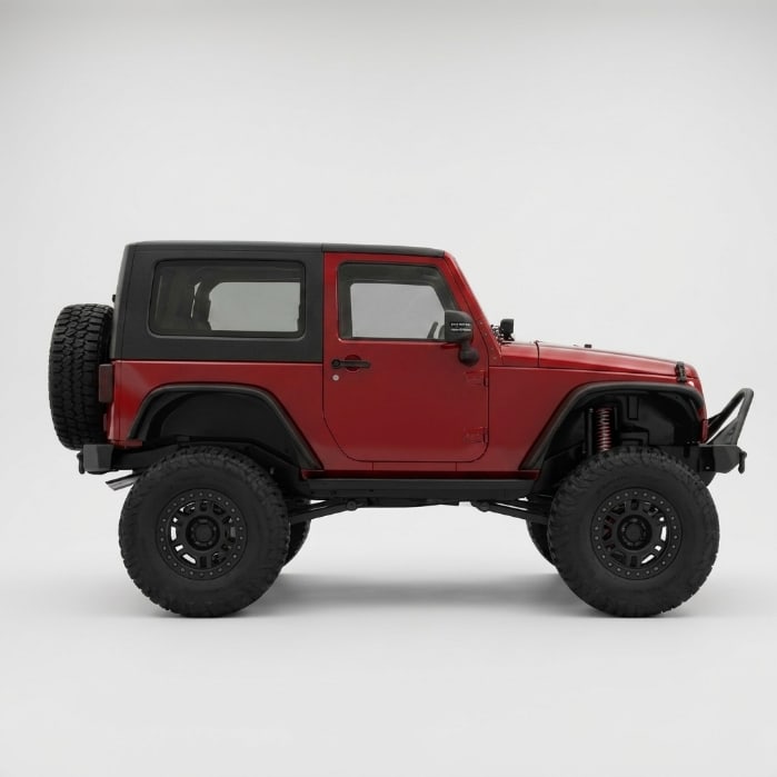 Jeep Wrangler, side reference B